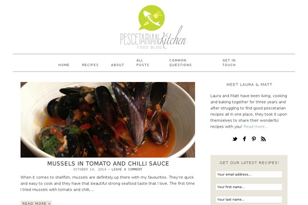 Foodie theme site design template sample