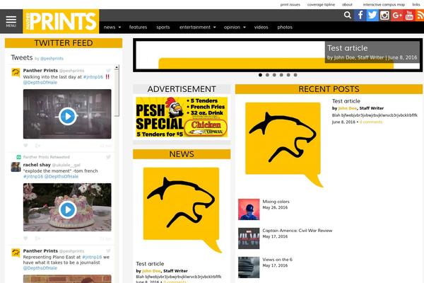 Sno Flex theme site design template sample