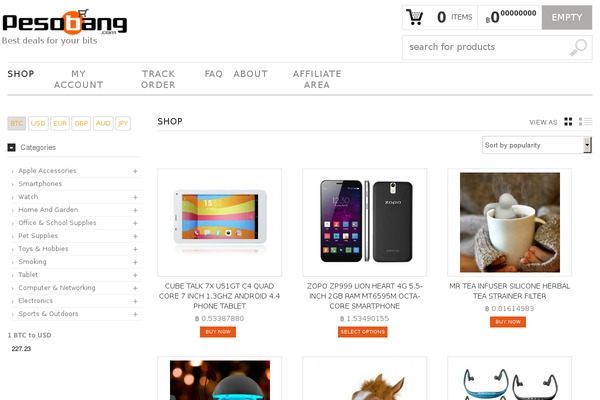 pesobang.com site used Bazar