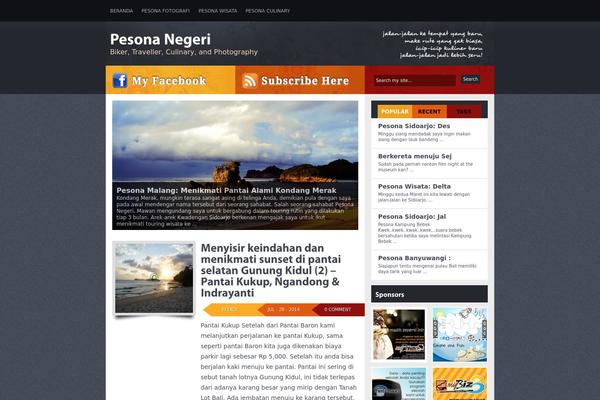 Vulcan theme site design template sample