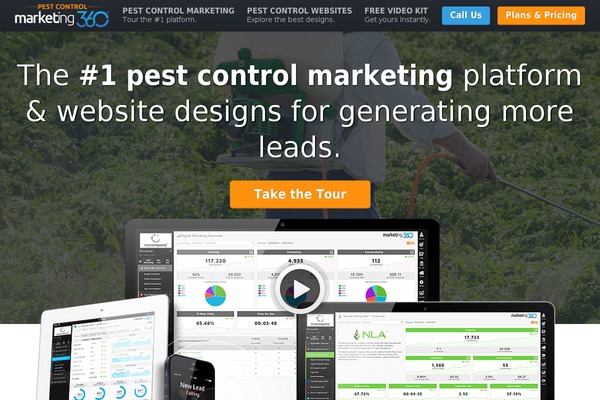 Marketing360-vertical theme site design template sample