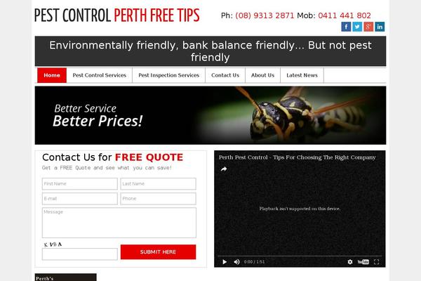 pestcontrolperthfreetips.com site used Pestcontrol