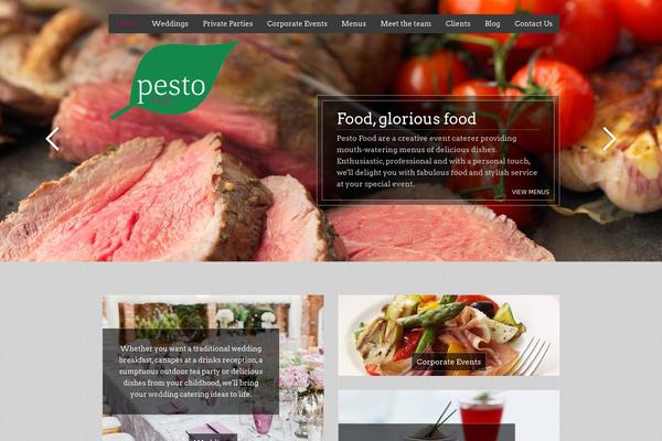 Forked theme site design template sample