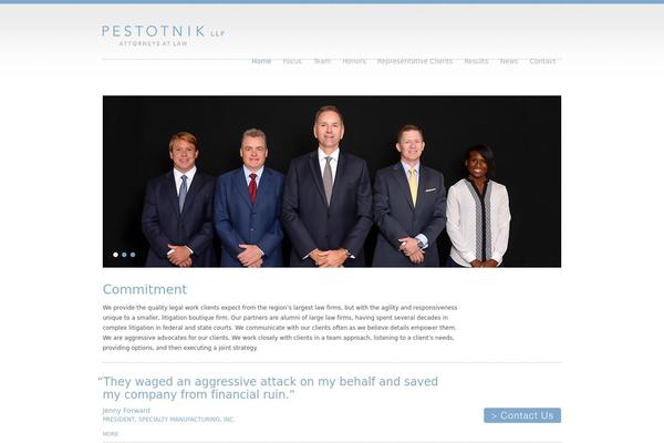 Minimalisto theme site design template sample
