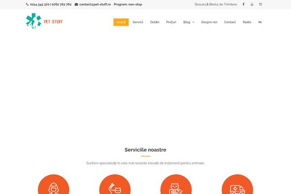 pet-stuff.ro site used Wp-petvet