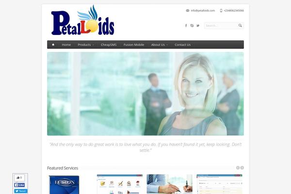 Aqua theme site design template sample