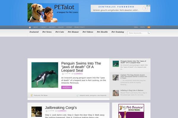 Headlines theme site design template sample