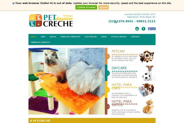 petcreche.com.br site used Grau