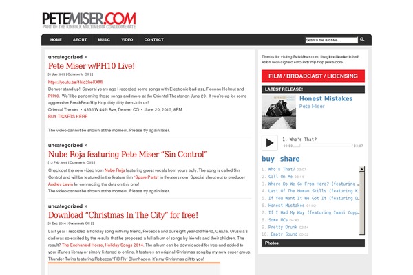 petemiser.com site used Arthemia