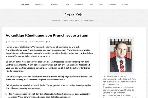 peter-kehl.de site used The Thinker Lite