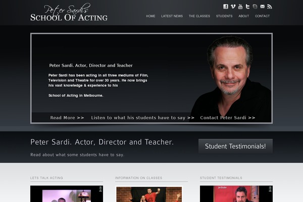 inFocus theme site design template sample