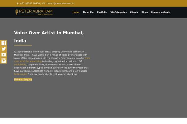 Site using WP Sticky Social plugin