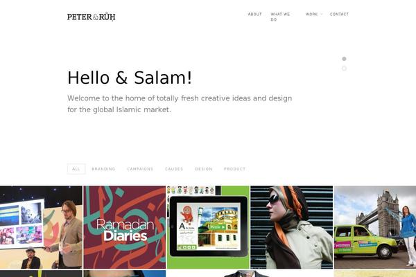 GridStack theme site design template sample