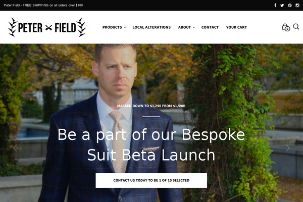Mr. Tailor theme site design template sample
