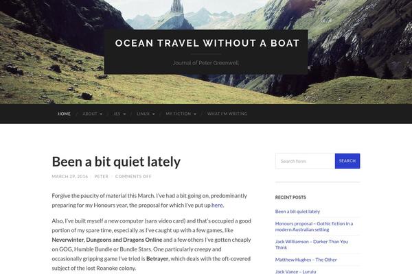 Hemingway theme site design template sample