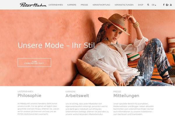 peterhahn.com site used Peterhahn-corporate