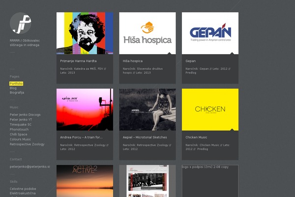 Gridlocked theme site design template sample