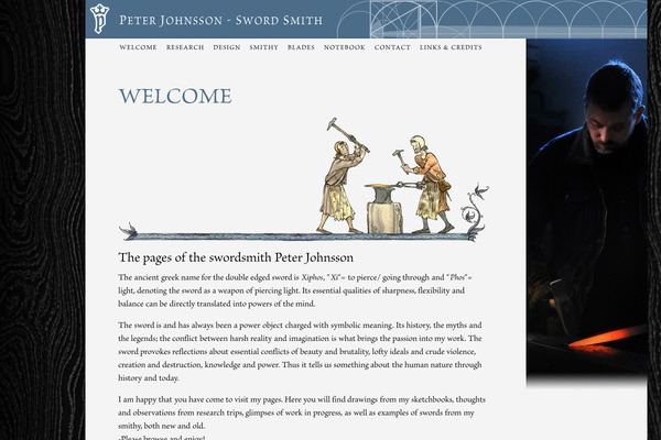 peterjohnsson.com site used Coral