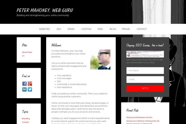 Site using Social Web Links plugin