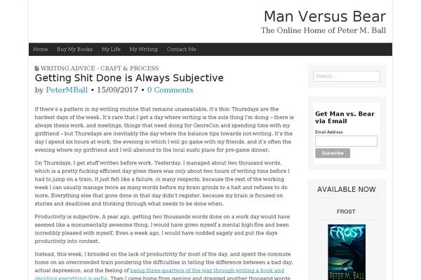 Site using MyBookTable Bookstore by Author Media plugin