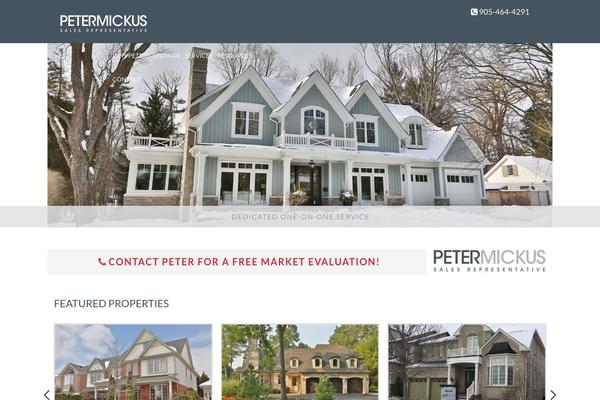 petermickus.com site used Site-theme
