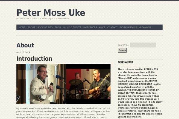 petermossuke.com site used Wp_euclides5-v1.3