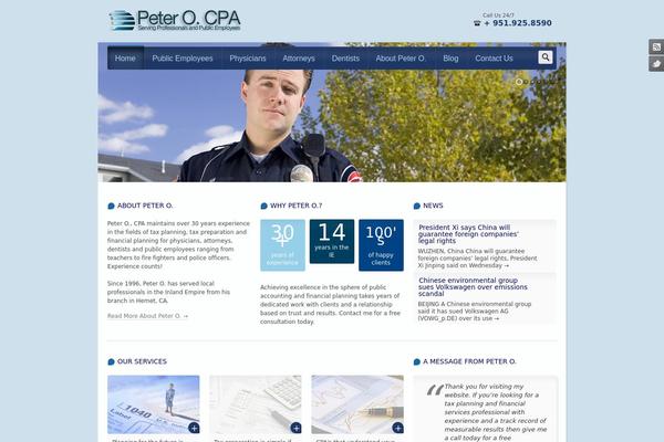 Studium theme site design template sample