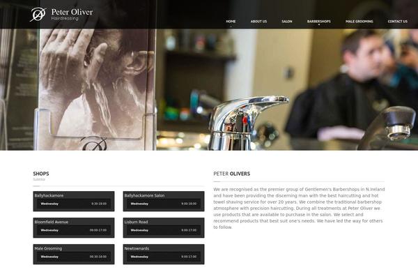 HairPress theme site design template sample