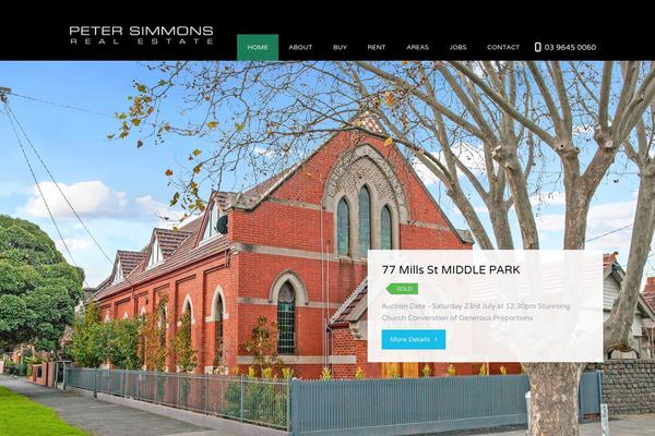 Estate theme site design template sample