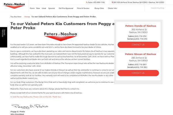 Dealer Inspire theme site design template sample