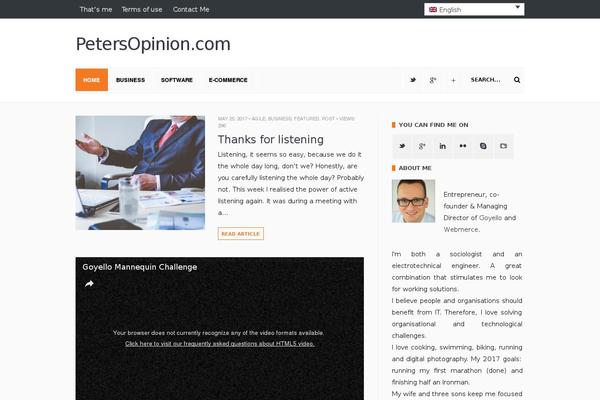 SuperBlog theme site design template sample