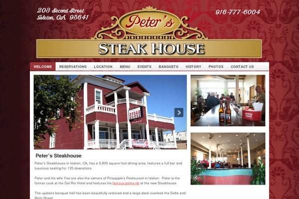peterssteakhouse.net site used Diywp