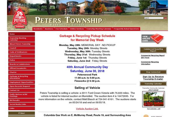 peterstownship.com site used Ptlibrary