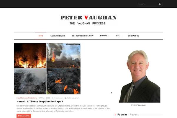 petervaughan.net site used Vero