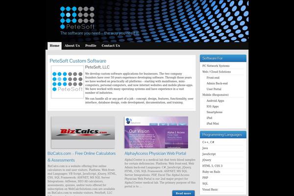 Graphene theme site design template sample