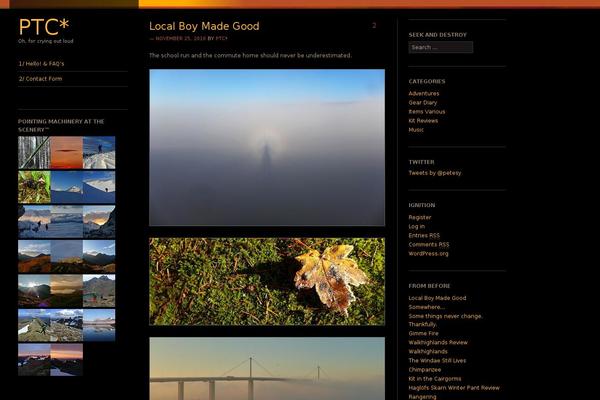 Coral Dark theme site design template sample