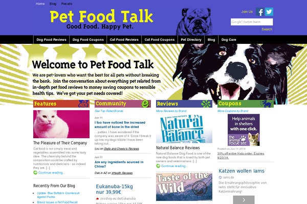 petfoodtalk.com site used Woocanvas