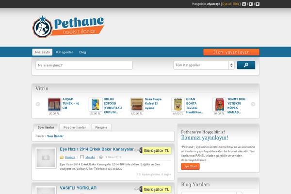 Pet theme site design template sample
