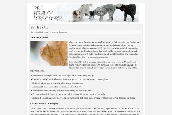 Prose theme site design template sample