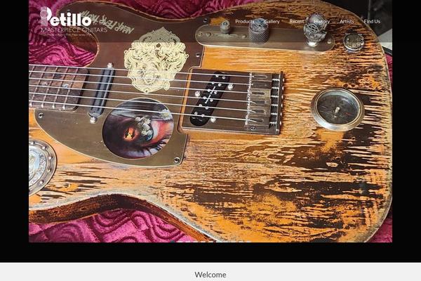 petilloguitars.com site used Fortyseven-street