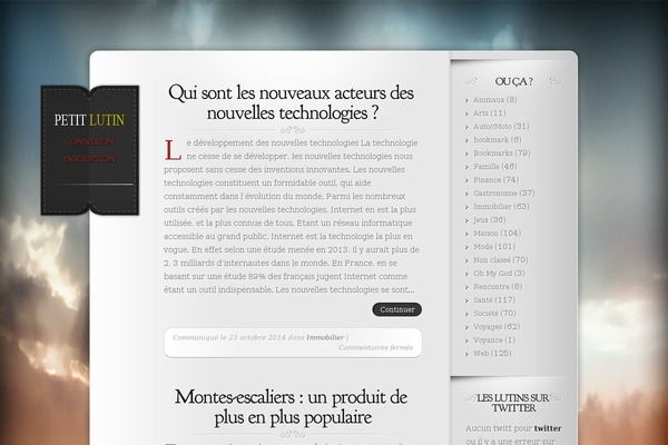 Memoir theme site design template sample