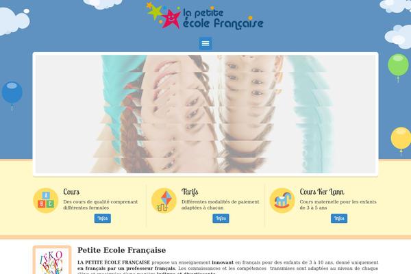 Happy Kids theme site design template sample