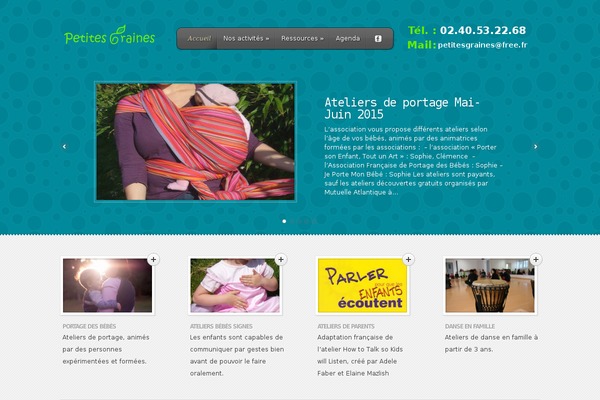 Feather theme site design template sample
