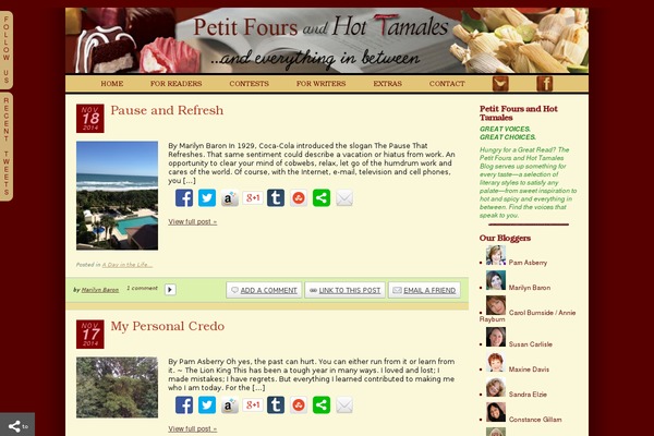petitfoursandhottamales.com site used News-jack
