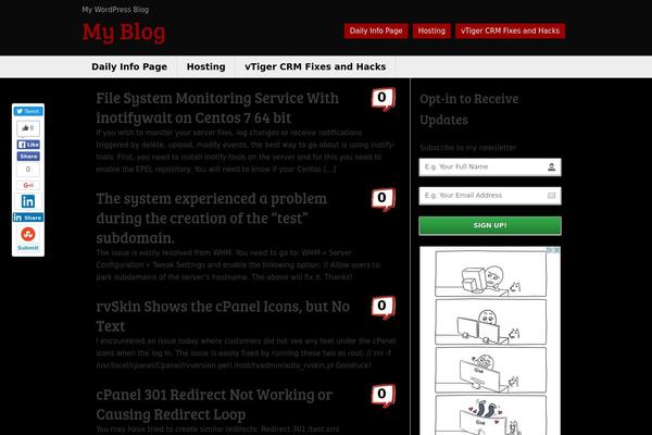 Thesis theme site design template sample