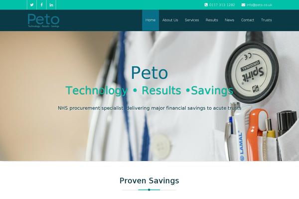 peto.co.uk site used Peto