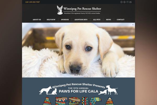 Pet-rescue theme site design template sample
