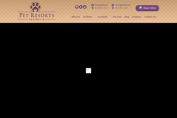petresortsaustralia.com site used Project-ym