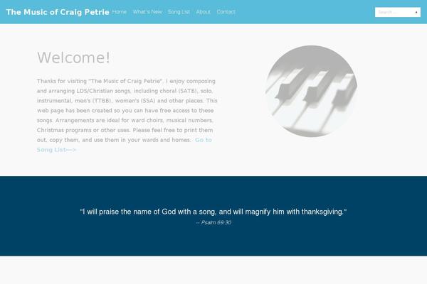 Tesseract theme site design template sample