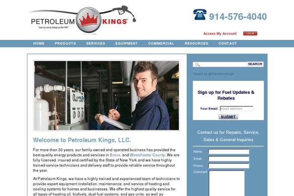 Petroleum theme site design template sample